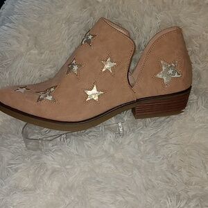 Short boho Bootie Stars Size 9 Cowboy